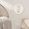 Bruin - Minimalistisch - Quote - Zomer Wandcirkel plexiglas klein -sfeer5