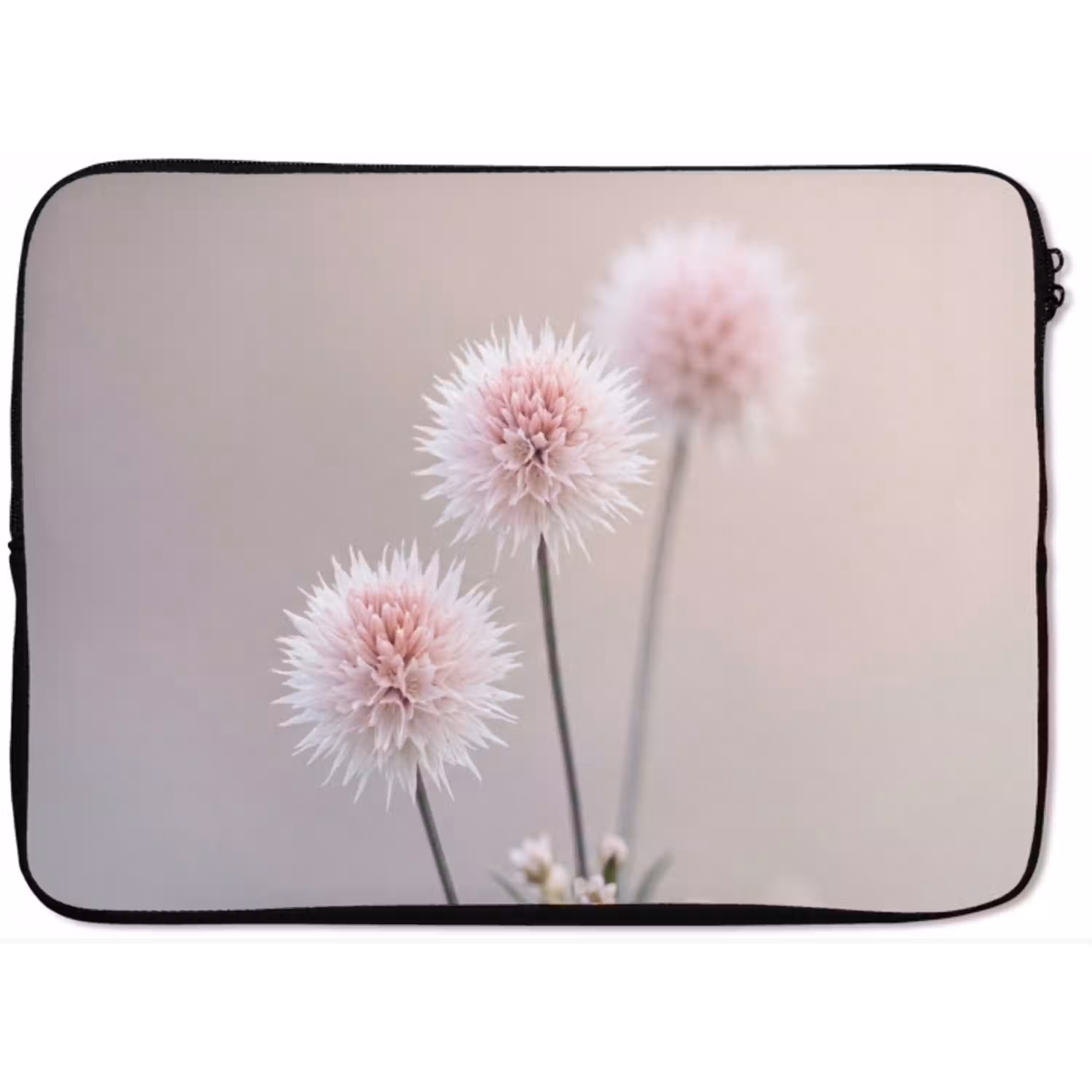 Bloemen - Bollen - Roze laptophoes neopreen klein -zkaufland3dotto