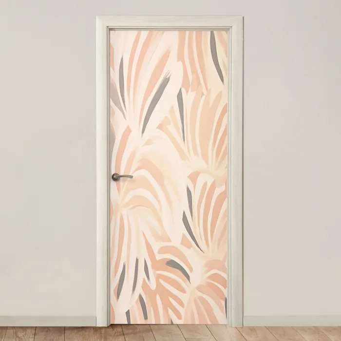 Pastel - Kunst - Abstract deurposter klein -3d_beige