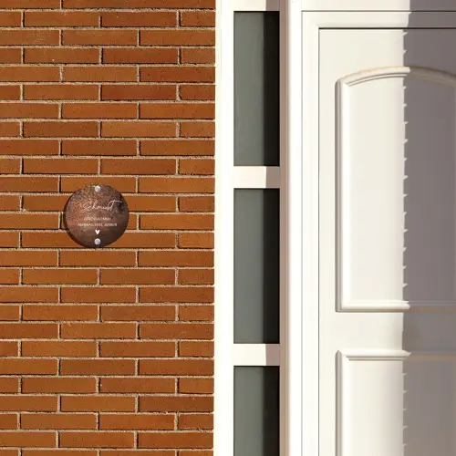 Verweerd metaal - Sierlijk Naambord Rond klein -sfeer3-rond-XS