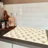 Waaier - Motief -  Goud Inductie beschermer vinyl 3mm klein 276 -sfeer3