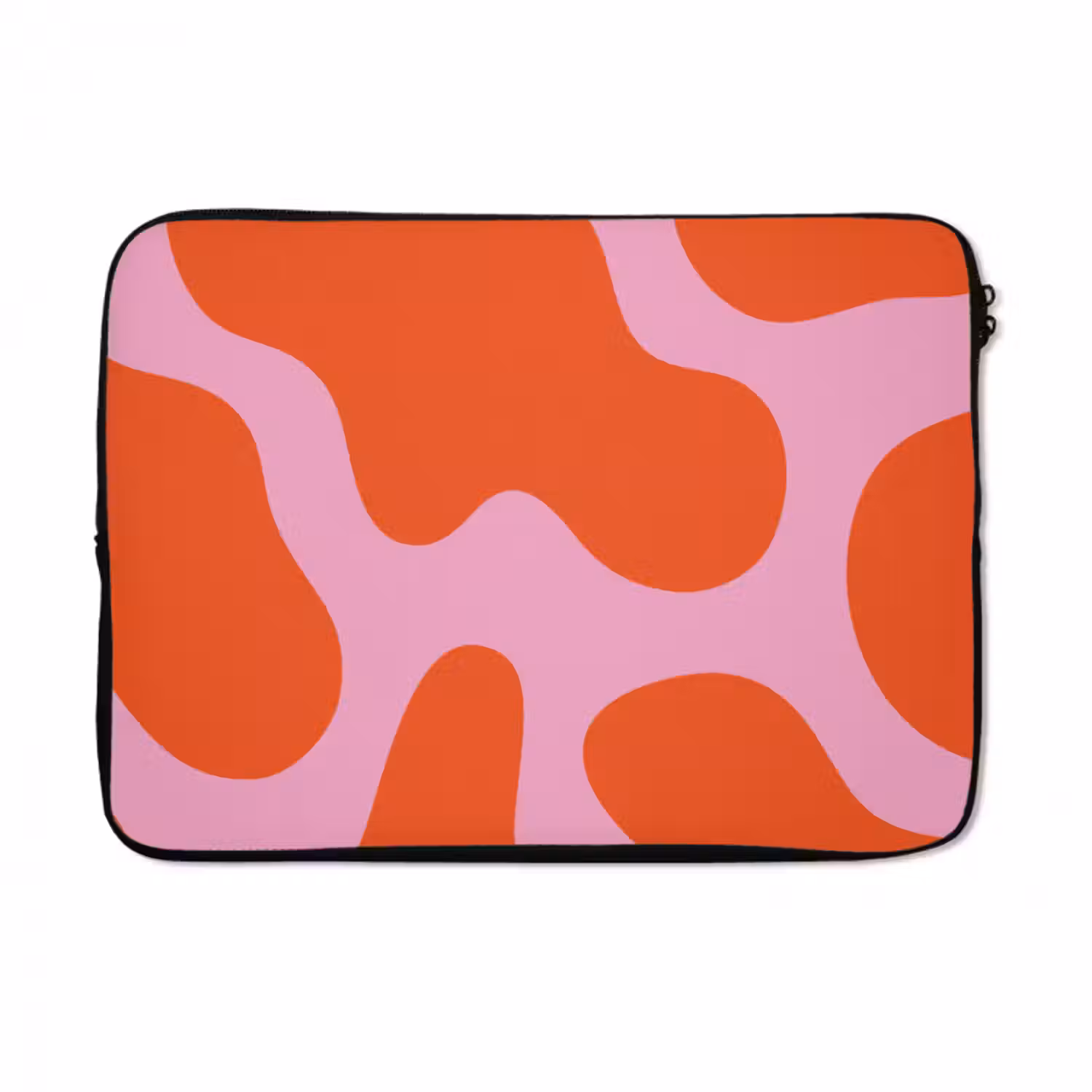Laptophoes Vlekken - Rood - Roze - Patroon - Minimalistisch