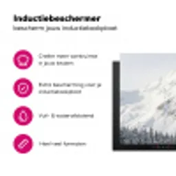 Berg - Sneeuw - Winter - Natuur - Wit Inductie beschermer vinyl 3mm klein -wsfeer2_website