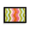 Banen - Golven - Kleurrijk - Verticaal fotolijst zwart zonder passe partout klein -3d