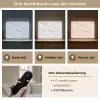 Marmer - Wit - Grijsgroen Light Box met batterij (Wandlamp) middel 907 -USP_lichtkleurNL
