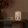 Bloemen - Wit - Vaas - Modern Light Box met kabel (Tafellamp) klein -sfeer4