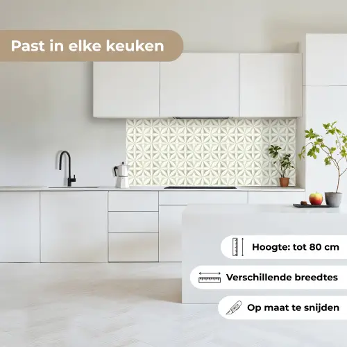 Abstract - Structuur - Grijs - Wit keuken achterwand 2 middel 871 -sfeer4_NL