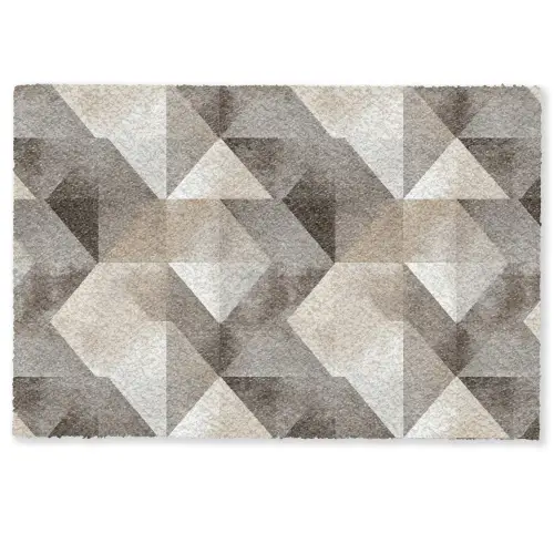 Geometrisch - Motief - Aardetinten Deurmat klein 898 -zkaufland3d