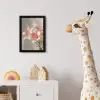 Lelies - Meeldraden - Roze - Wazig fotolijst zwart zonder passe partout klein -usfeer4_kinderkamer