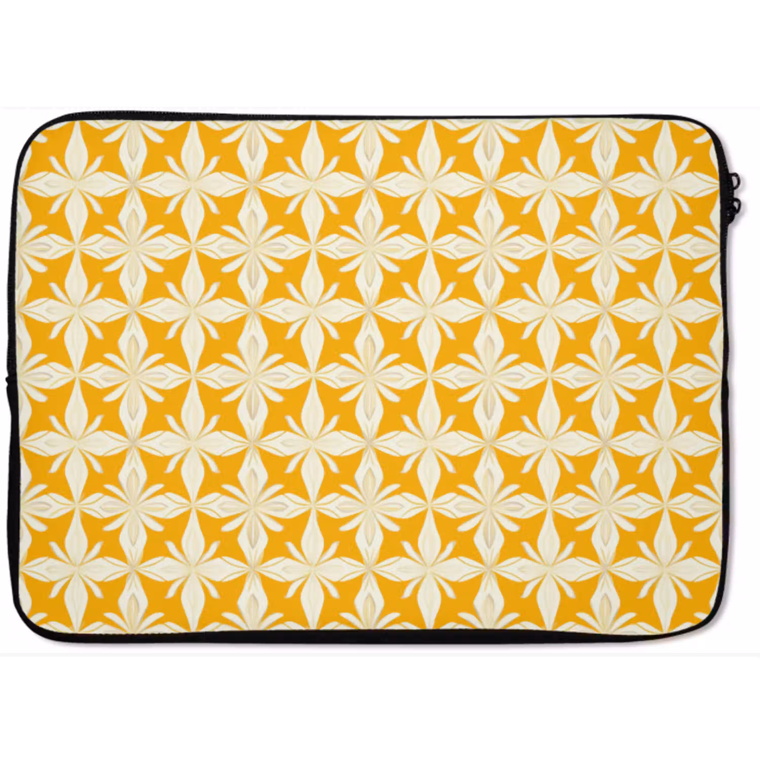 Patroon - Retro - Geel laptophoes neopreen klein 279 -zkaufland3dotto