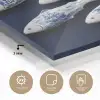 Vissen - Delfts - Blauw - Keramiek plexiglas 5mm klein -sfeer2