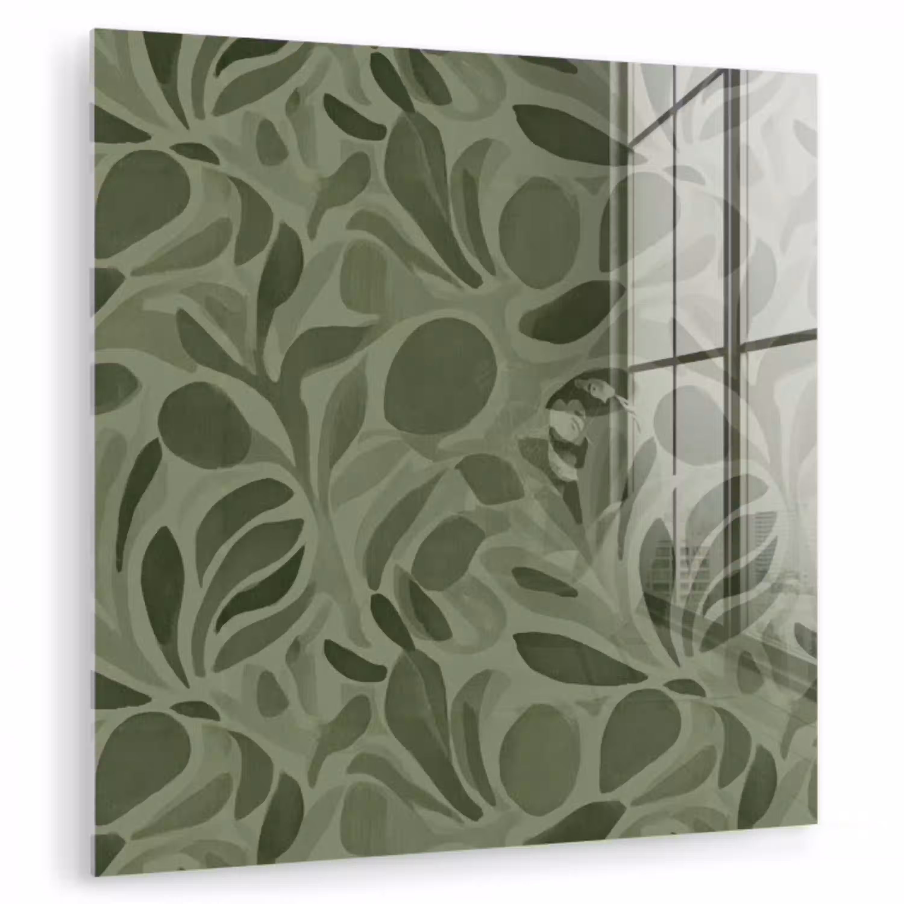 Sereen - Bladeren - Groen plexiglas 5mm klein 11 -zzzproduct_nieuw
