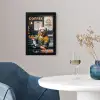 Melkmeisje - Barista - Koffie - Vintage - Kunst - Abstract - Schilderij - Oude meesters fotolijst zwart zonder passe partout klein -sfeer4