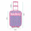 Schubben - Patroon - Blauw - Roze Kinderkoffer - Roze klein -productfoto_formaten