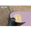 Beige - Ijsje - Spikkels Placemat vinyl groot -closeup