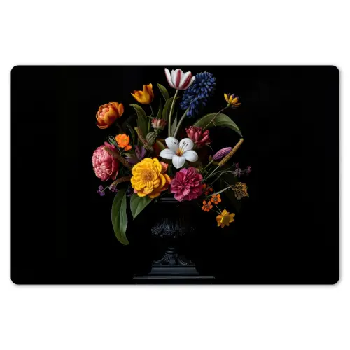 Lente - Bloemen - Klassiek - Vaas Placemat vinyl groot -zzsfeer1_Kitchenyeah-website