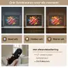 Peper - Graffiti - Verf - Abstract - Modern - Kleurrijk Light Box met batterij (Wandlamp) middel -USP_lichtkleurNL