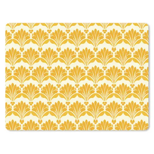 Patroon - Motief - Geel muismat rubber klein 262 -3d