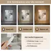 Kleurenpalet - Penseelstreken - Beige - Nevelig Light Box met kabel (Tafellamp) klein -USP_lichtkleurNL