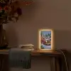 Kersttruck - Sneeuwbos - Rood Light Box met kabel (Tafellamp) klein -sfeer4
