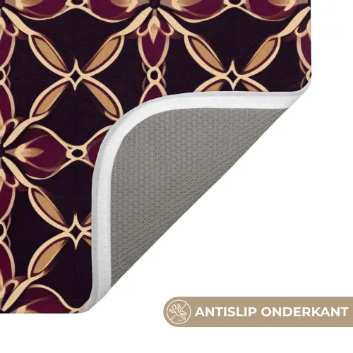 Symmetrisch - Tegel - Burgundy Badmat klein 997 -USP_AntislipNL