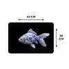 Porselein - Goudvis - Delfts - Blauw Placemat vinyl groot -specs