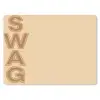 Swag - Bruin - Beige muismat rubber klein -3d