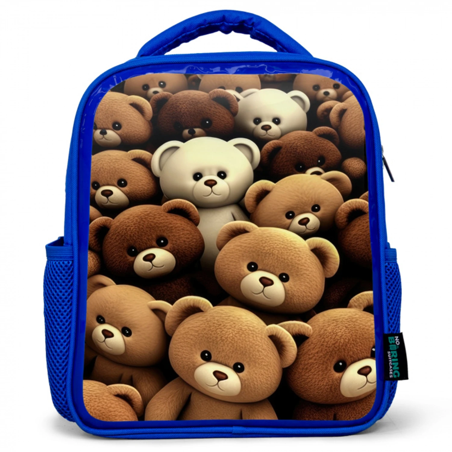 Beregezellig Kinderrugzak - Blauw middel -3d