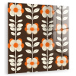 Bloemen - Retro - Bruin plexiglas 5mm klein 11 -zzzproduct_nieuw
