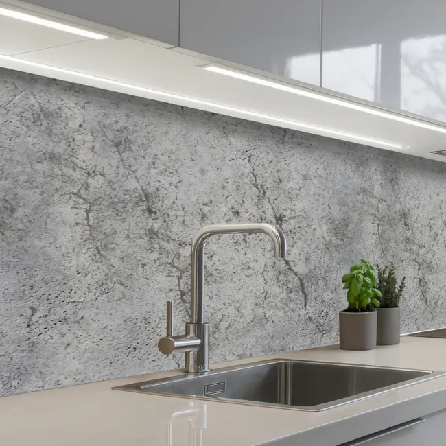 Beton - Muur - Industrieel - Patronen keuken achterwand 2 middel 871 -3d_schuin