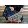 Gaming - Ruitvormen - Abstract - Neon - Paars laptophoes neopreen klein -tas
