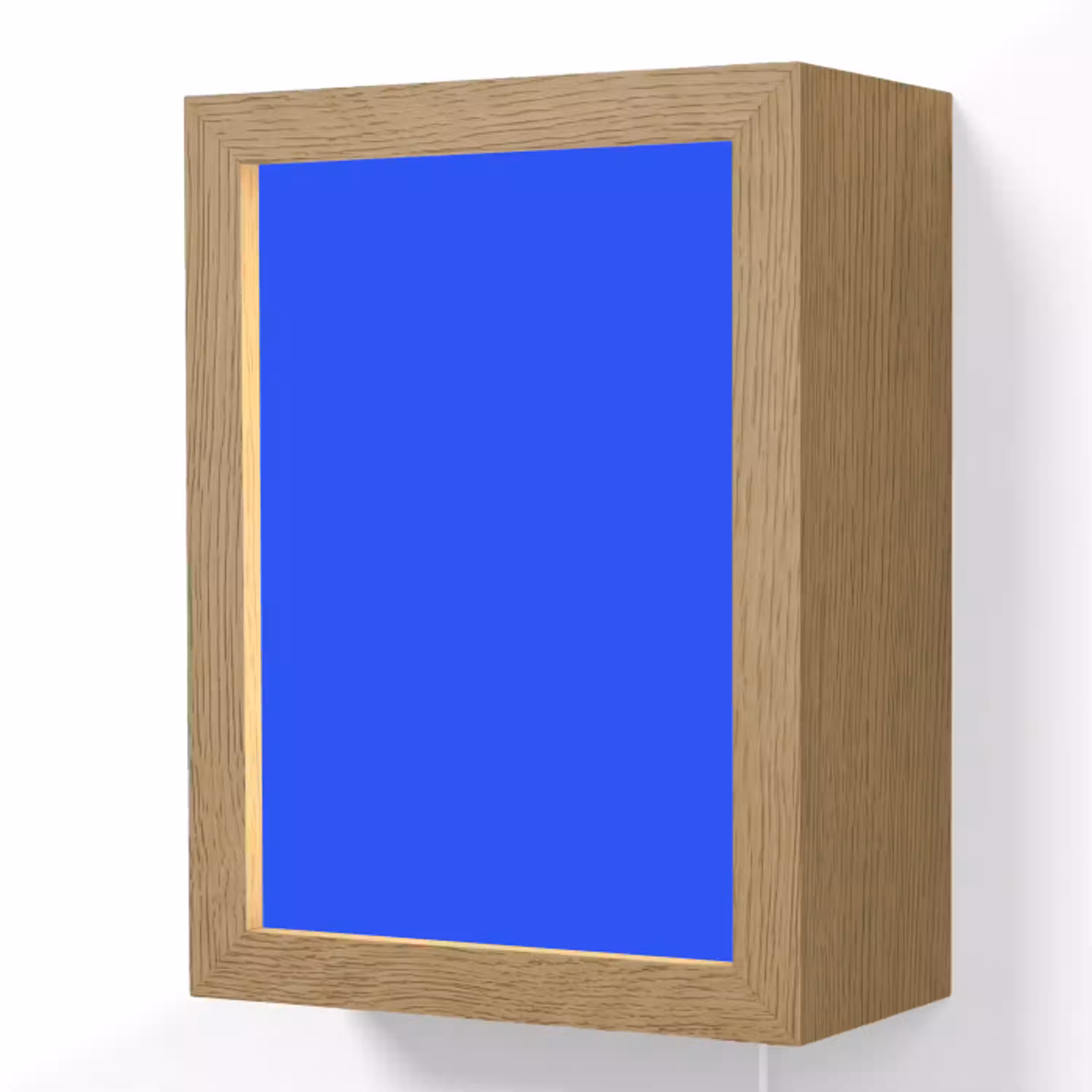 Electric - Blue - Blauw Light Box met kabel (Wandlamp) klein 929 -3d