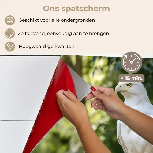 Arend - Hout - Wit - Planten keuken achterwand spatscherm klein -spatscherm_NL