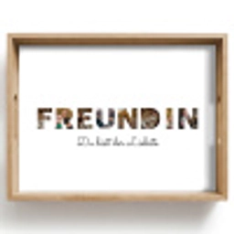 Freundin - Buchstaben-Collage Dienblad Rechthoek middel -z3d_shopping