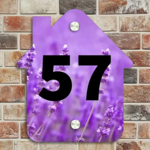 Lavendel - Traditioneel Naambord Huisje klein -sfeer6