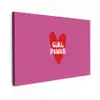 Girl power - Hart - Roze - Rood canvas 2cm klein -z3d