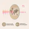 Wereldkaart - Beige - Bruin Akoestische PET Vilt - Rond klein -USP_NL