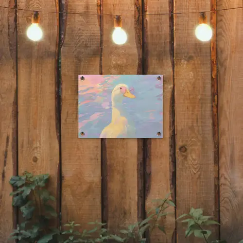 Eend - Zonnebril - Water tuinposter los doek klein -sfeer1