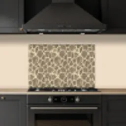 Giraf - Patroon - Beige - Bruin keuken achterwand spatscherm klein 900 -sfeer1