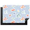 Zee - Sfeer -  Zeilboot - Blauw Inductie beschermer vinyl 3mm klein 276 -3d