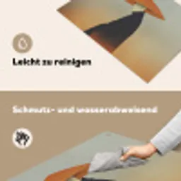 Minimalistisch - Silhouet - Oranje Inductie beschemer met haakjes klein -ky-schoon-de