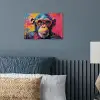 Graffiti - Chimpansee - Aap - Bril - Kleurrijk poster papier klein -sfeer2