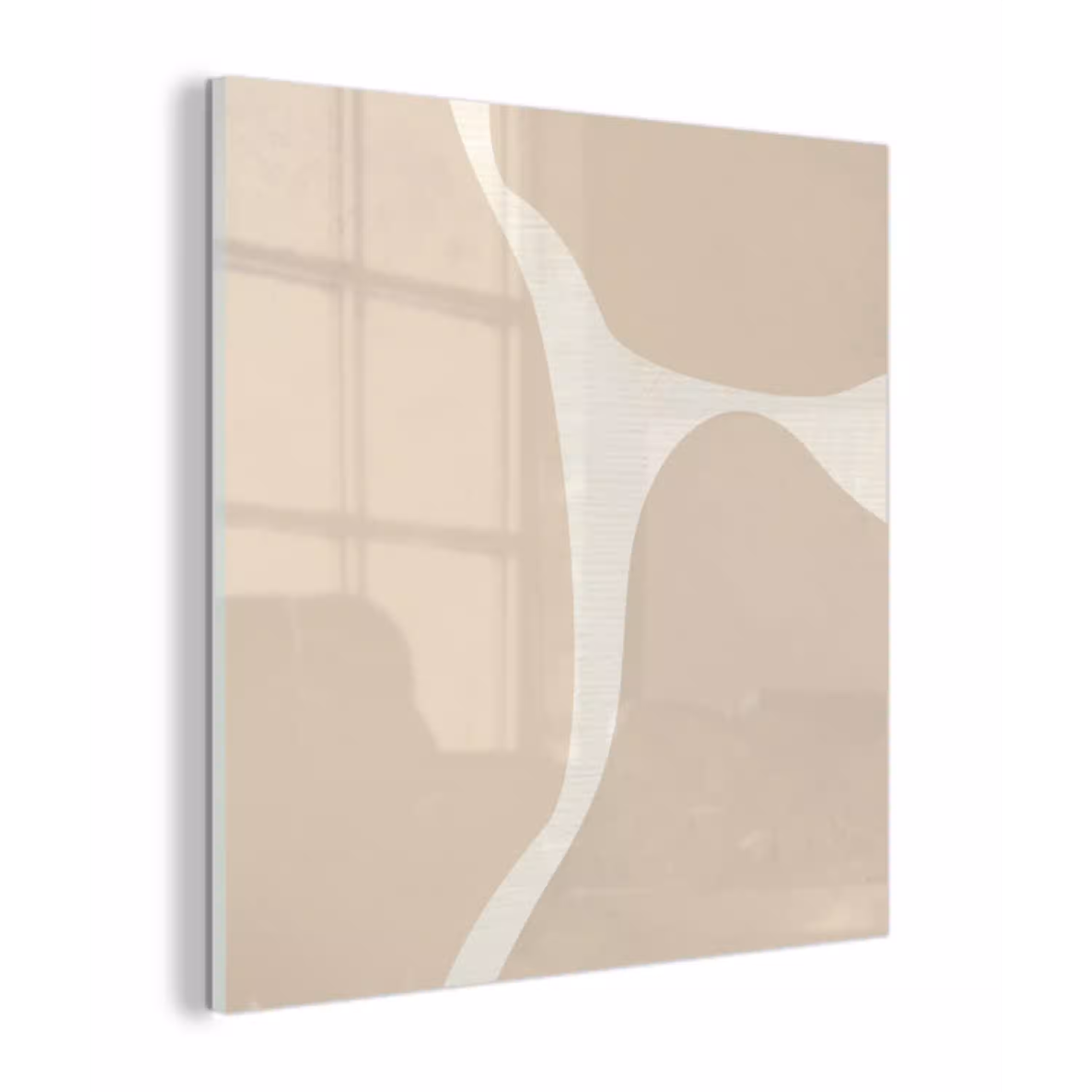 Abstract - Beige - Moderne kunst plexiglas 5mm klein -z3d