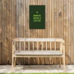 Donkergroen - Quote - Zon - Zomer Tuinposter op houten frame 2 cm dik klein -sfeer4