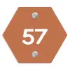 Terracotta - Traditioneel Naambord Hexagon klein -3d