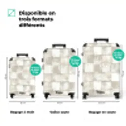 Tegel - Patroon - Verweerd NBS - Handbagage koffer - Volwassenen Unisex middel zzzzzzVergelijking_3FR