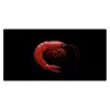 Garnaal - Rood - Dieren Muismat XXL klein -3d_leeg