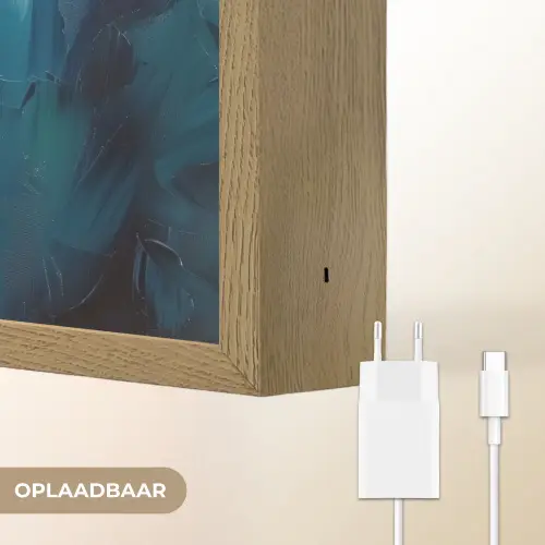 Felle bloemen - Dynamisch - Levendig Light Box met batterij (Wandlamp) middel -USP_websiteoplaadbaarNL