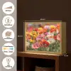 Bloemenveld - Klaprozen - Kleurrijk Light Box met batterij (Wandlamp) middel -USP_websiteoverzichtNL