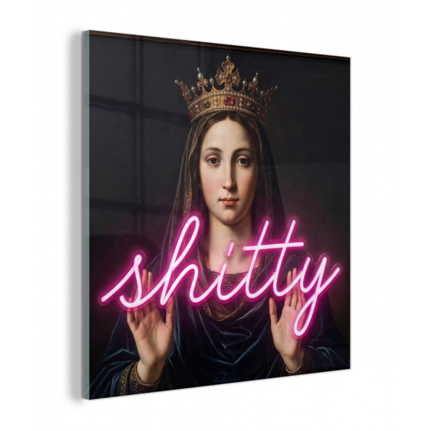 Ironisch - Tekst - Neon plexiglas 5mm klein -z3d